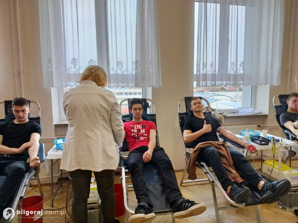 Terenowa akcja poboru krwi w RCEZ w Biłgoraju