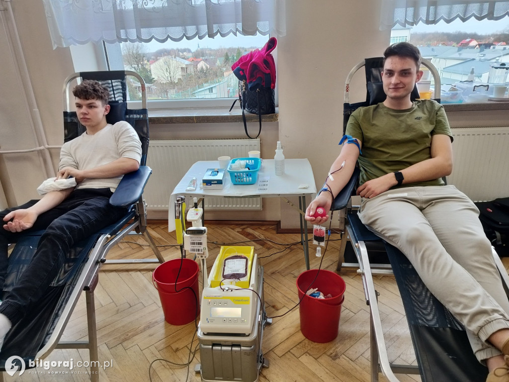 Terenowa akcja poboru krwi w RCEZ w Biłgoraju