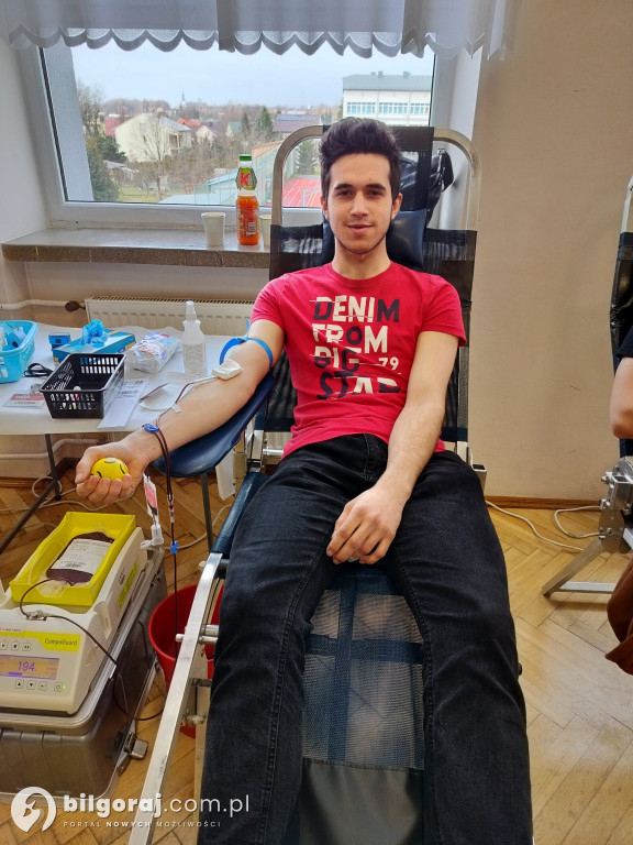 Terenowa akcja poboru krwi w RCEZ w Biłgoraju