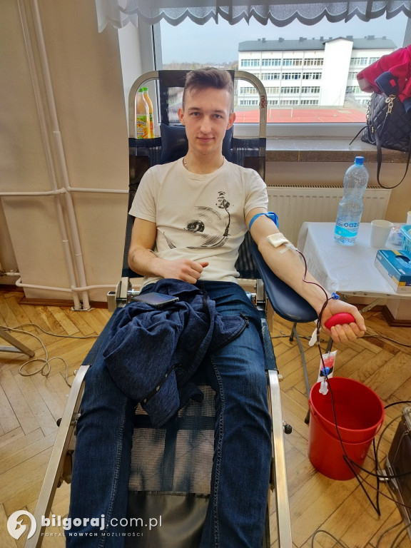 Terenowa akcja poboru krwi w RCEZ w Biłgoraju