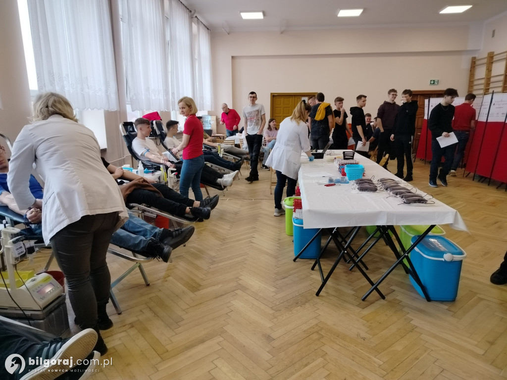 Terenowa akcja poboru krwi w RCEZ w Biłgoraju