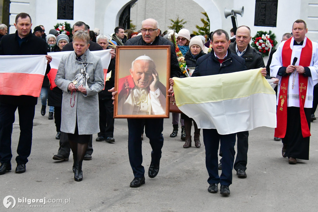 Goraj. Marsz w obronie dobrego imienia św. Jana Pawła II
