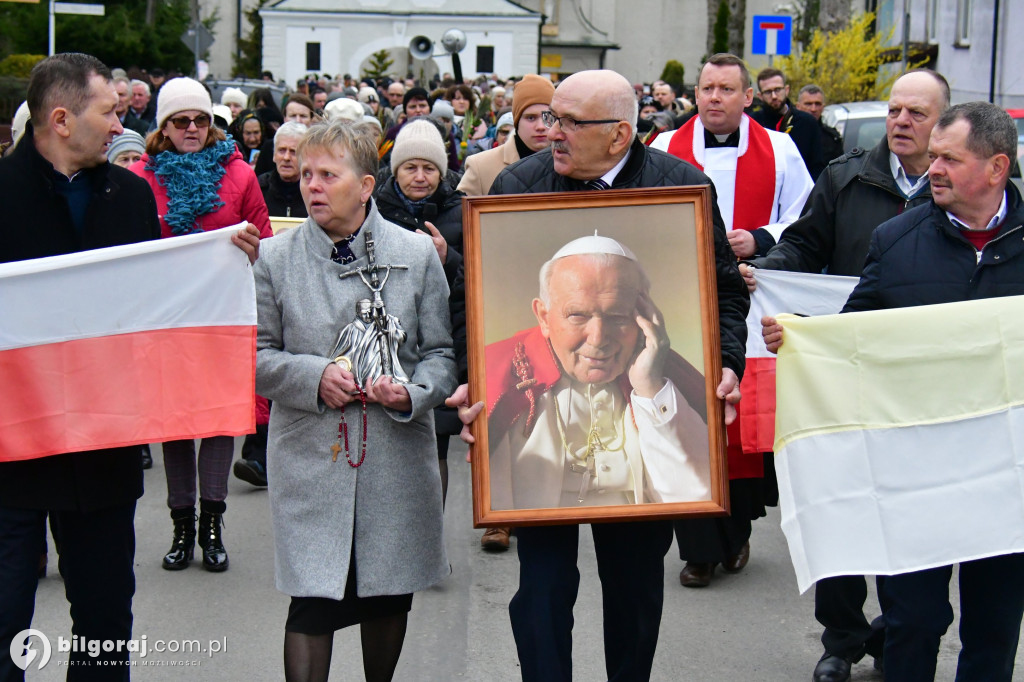 Goraj. Marsz w obronie dobrego imienia św. Jana Pawła II