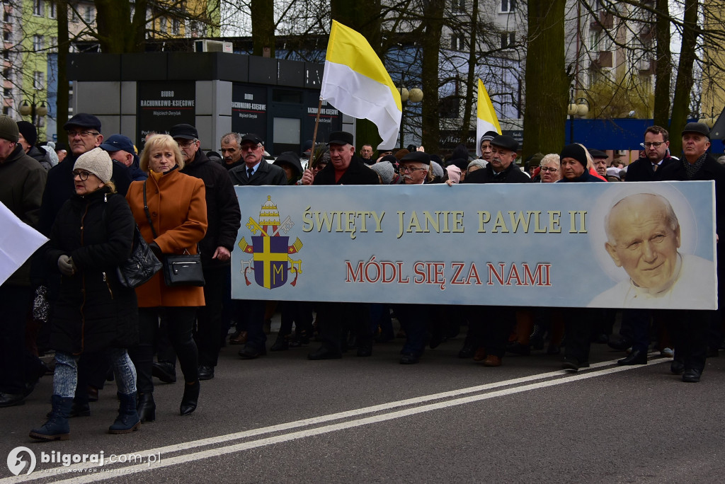 Biłgoraj. Marsz w obronie dobrego imienia Jana Pawła II