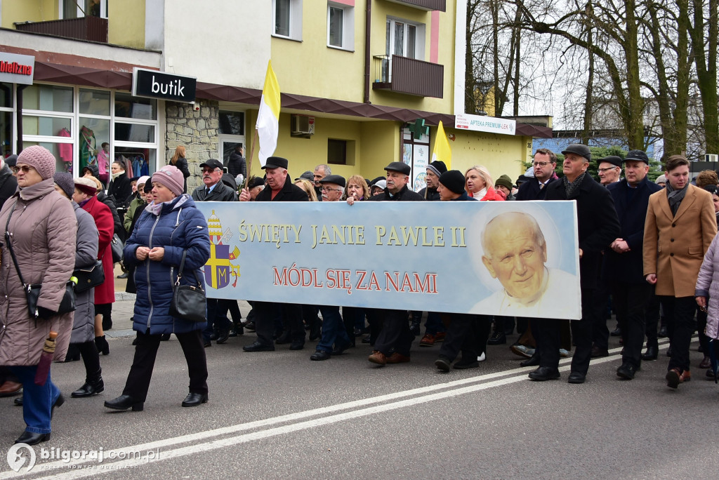 Biłgoraj. Marsz w obronie dobrego imienia Jana Pawła II
