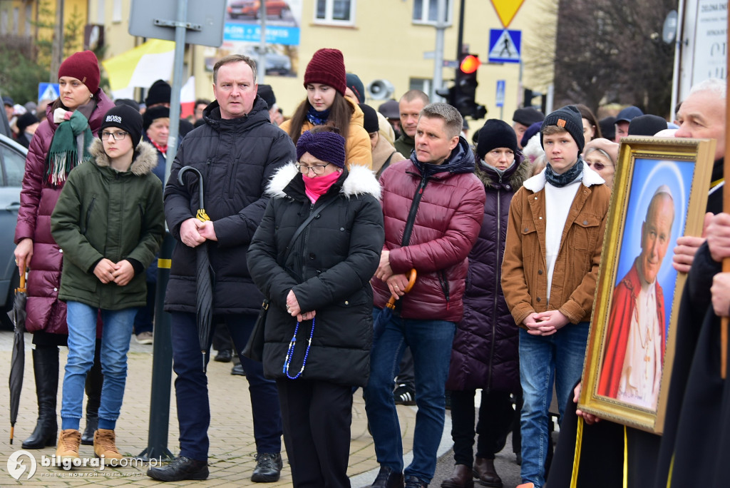 Biłgoraj. Marsz w obronie dobrego imienia Jana Pawła II
