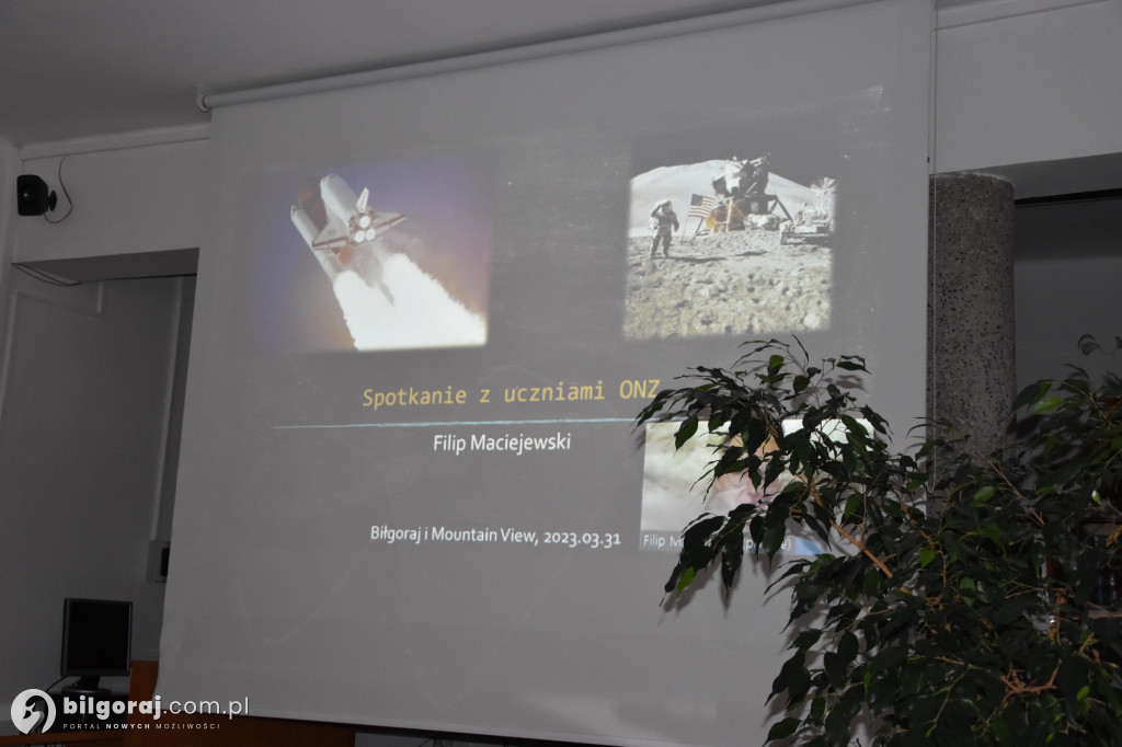 Z I LO im. ONZ w Biłgoraju do NASA