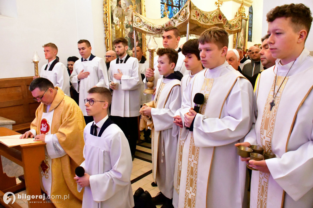 Procesja Rezurekcyjna w sanktuarium św. Marii Magdaleny w Biłgoraju