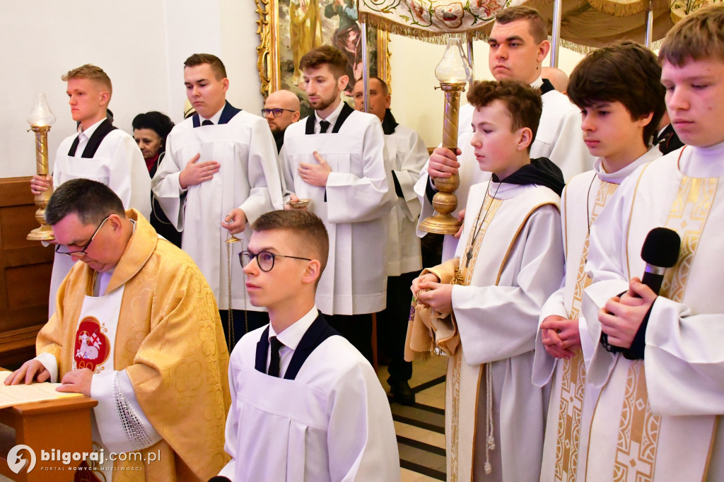 Procesja Rezurekcyjna w sanktuarium św. Marii Magdaleny w Biłgoraju