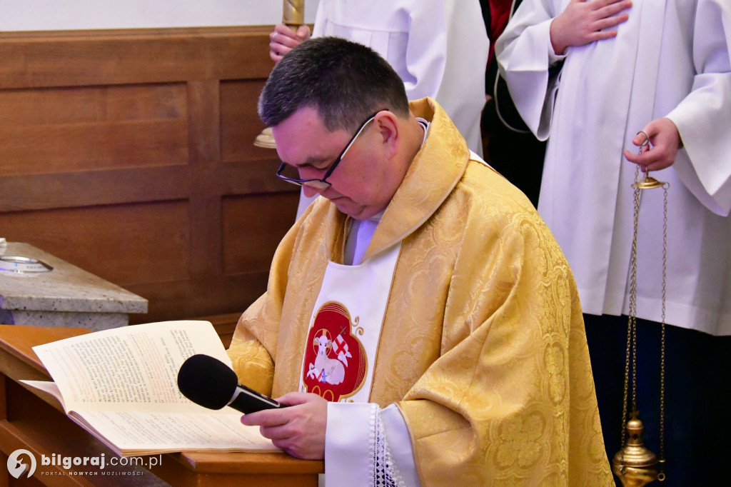 Procesja Rezurekcyjna w sanktuarium św. Marii Magdaleny w Biłgoraju