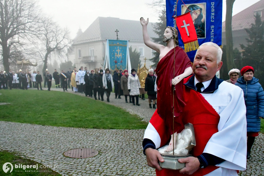 Procesja Rezurekcyjna w sanktuarium św. Marii Magdaleny w Biłgoraju