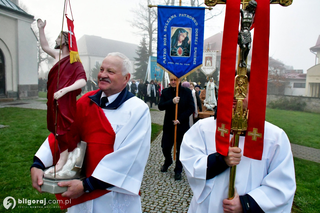 Procesja Rezurekcyjna w sanktuarium św. Marii Magdaleny w Biłgoraju