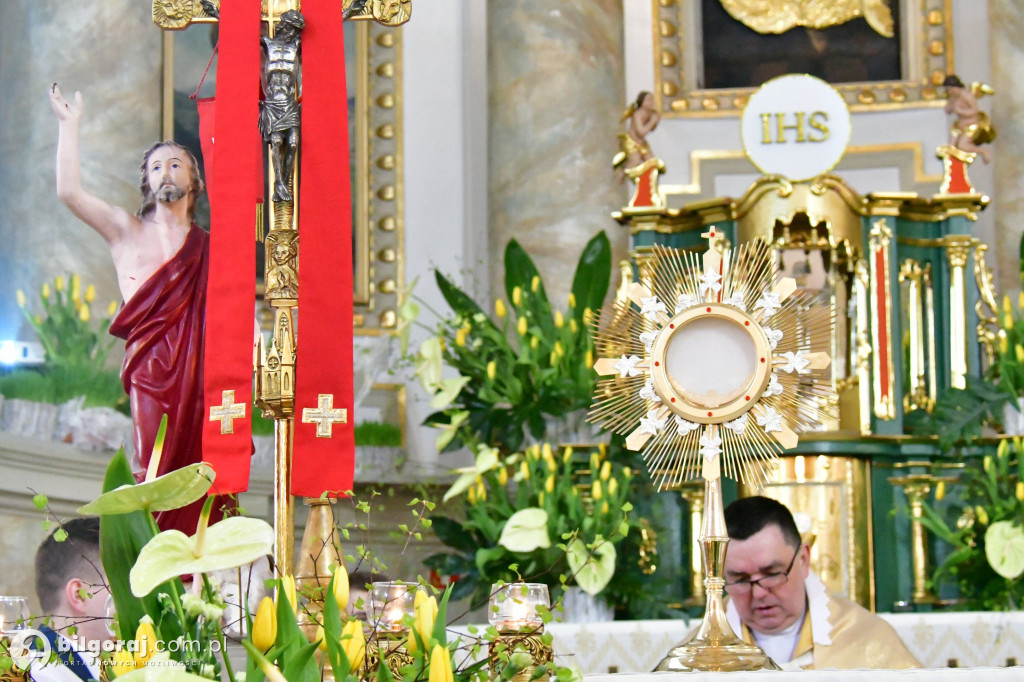 Procesja Rezurekcyjna w sanktuarium św. Marii Magdaleny w Biłgoraju