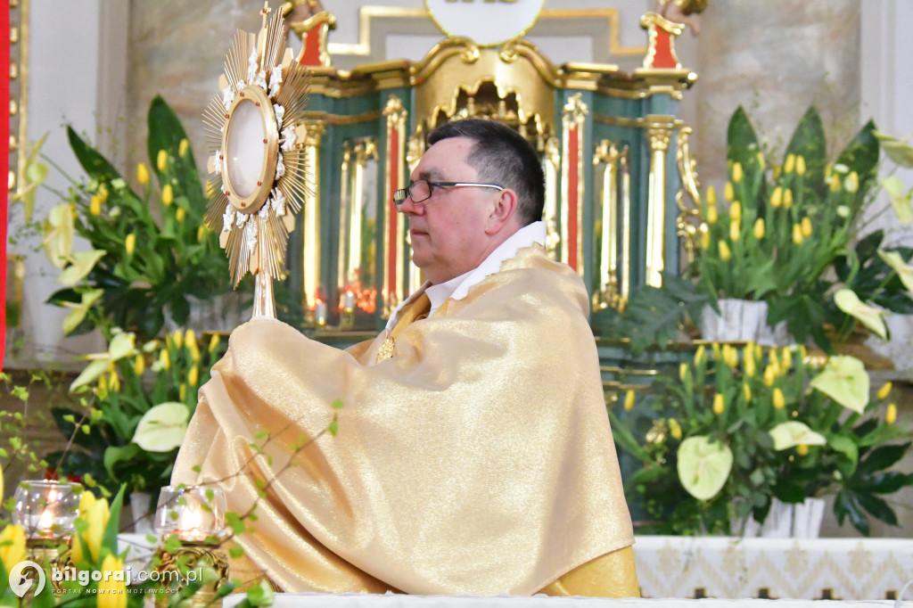 Procesja Rezurekcyjna w sanktuarium św. Marii Magdaleny w Biłgoraju