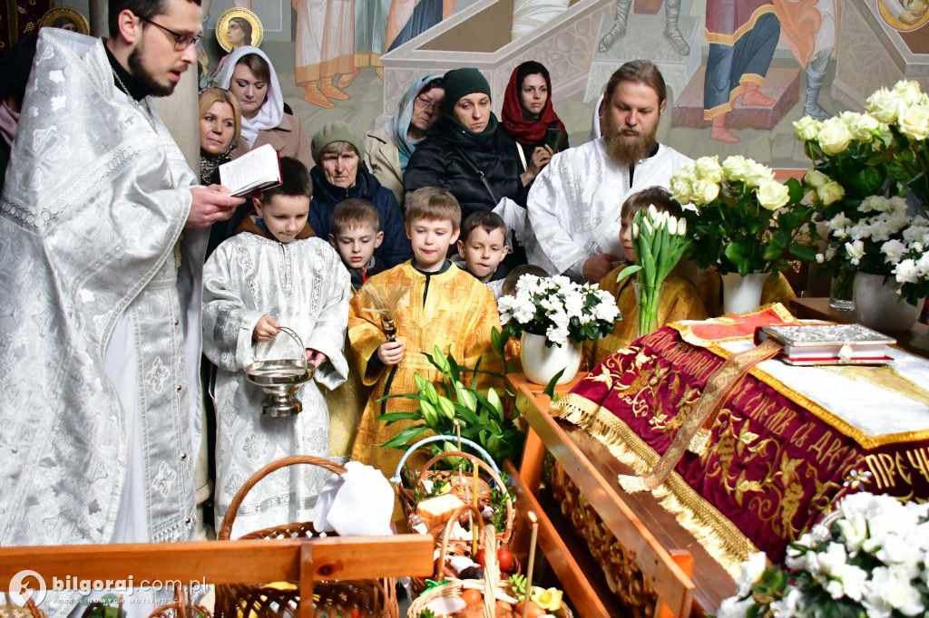 Święcenie pokarmów na stół wielkanocny w Cerkwi prawosławnej