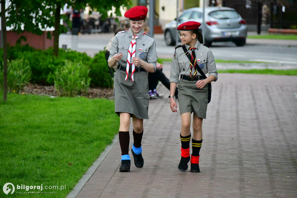 Biłgoraj. Flaga z flagą w akcji
