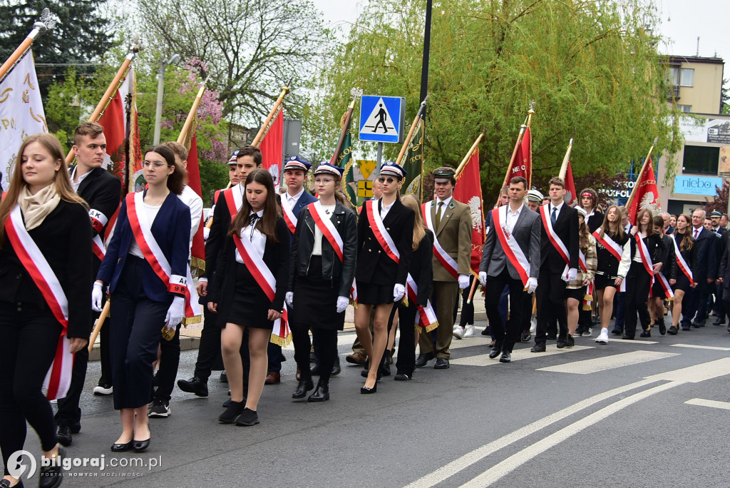Uroczystości trzeciomajowe w Biłgoraju