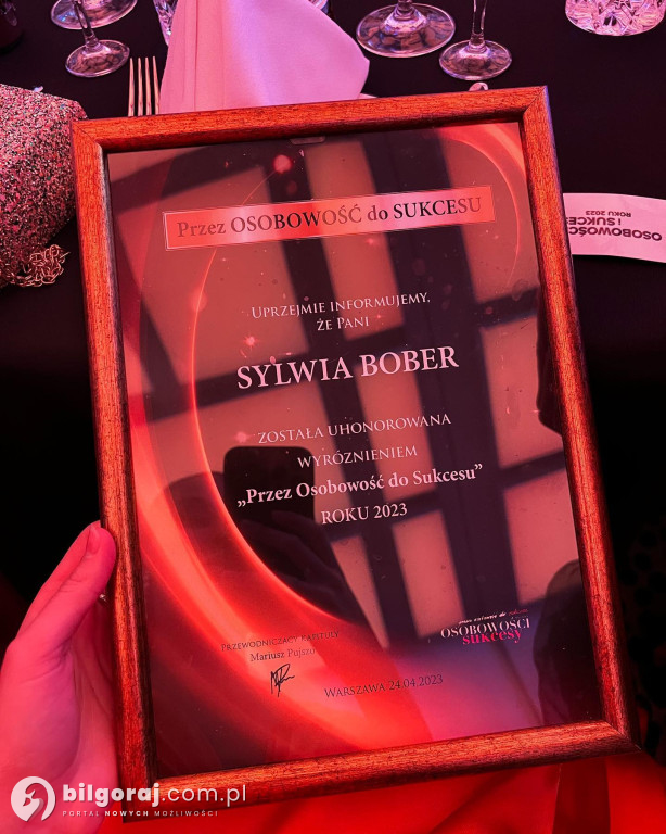 Sylwia Bober z prestiżowym wyróżnieniem