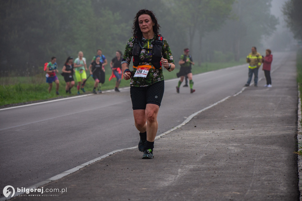 Ultraroztocze 2023. Biegacze na terenie gminy Tereszpol
