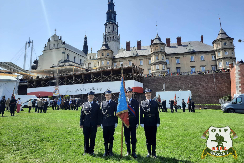 Nasi strażacy na pielgrzymce na Jasnej Górze
