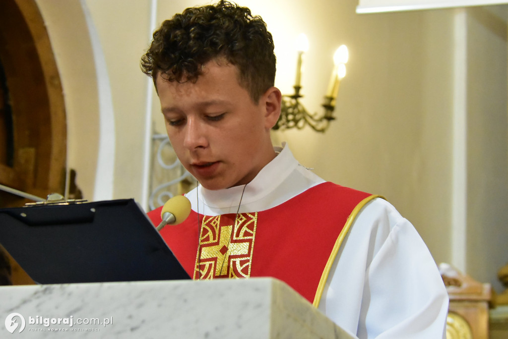 Bierzmowanie w sanktuarium św. Marii Magdaleny w Biłgoraju