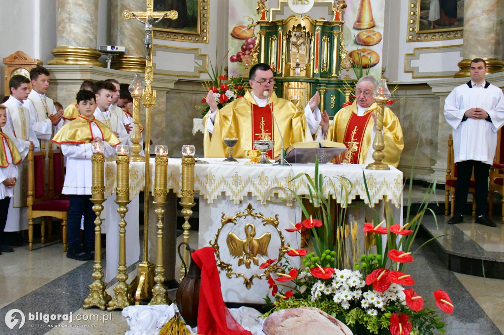Procesje Bożego Ciała na ulicach Biłgoraja