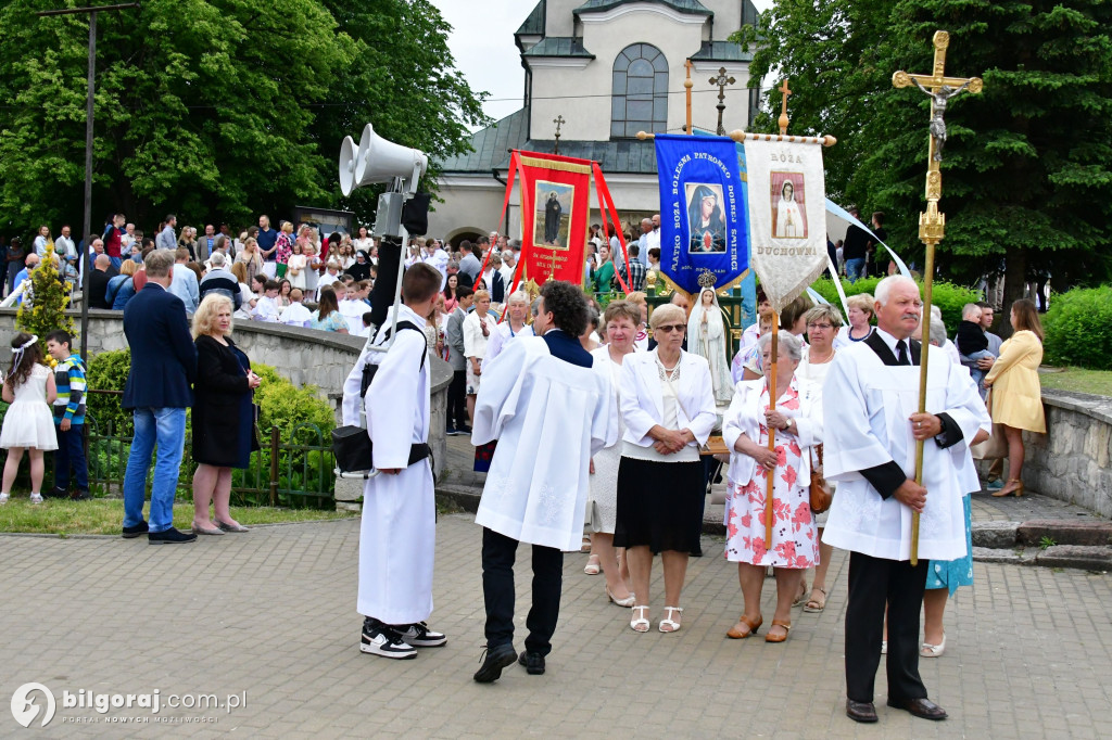 Procesje Bożego Ciała na ulicach Biłgoraja