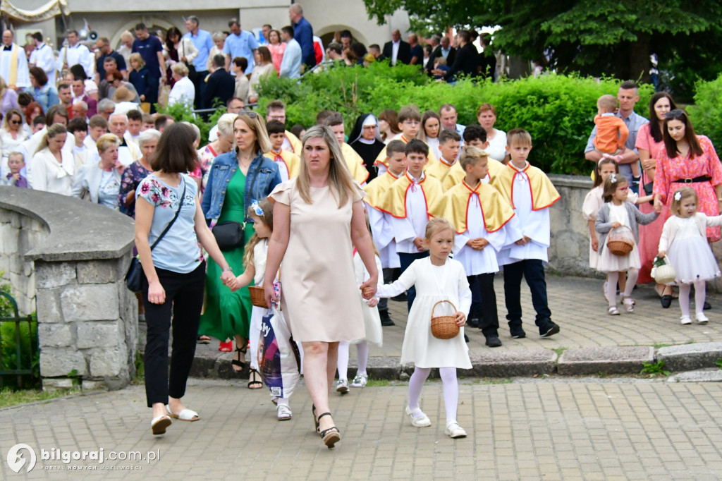 Procesje Bożego Ciała na ulicach Biłgoraja
