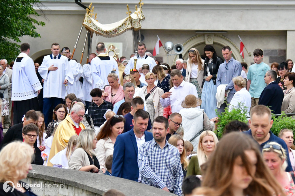 Procesje Bożego Ciała na ulicach Biłgoraja