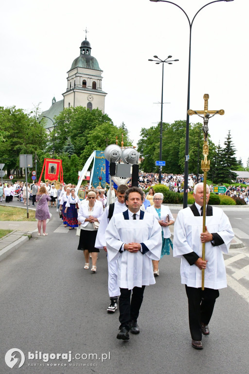 Procesje Bożego Ciała na ulicach Biłgoraja