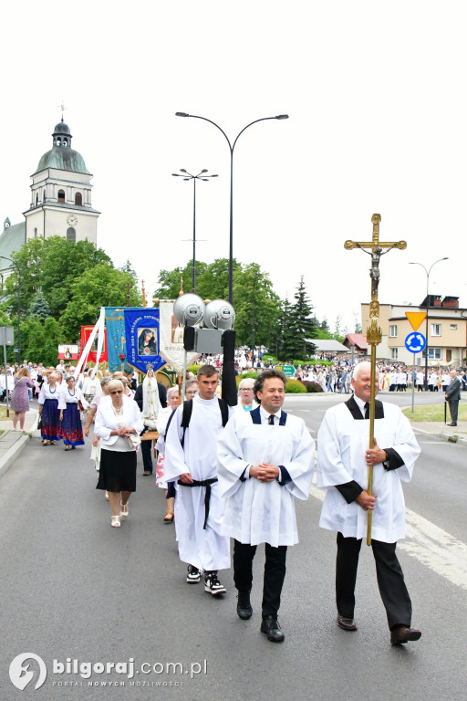 Procesje Bożego Ciała na ulicach Biłgoraja