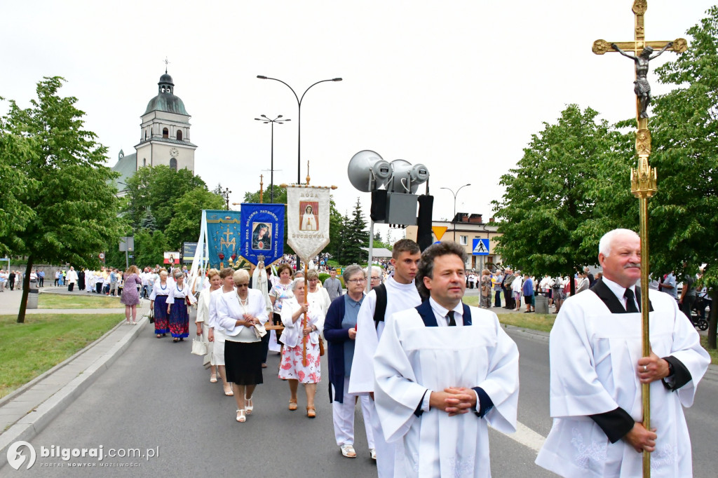 Procesje Bożego Ciała na ulicach Biłgoraja