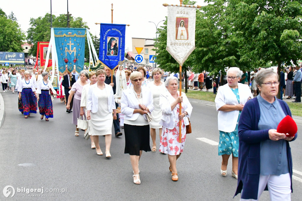 Procesje Bożego Ciała na ulicach Biłgoraja