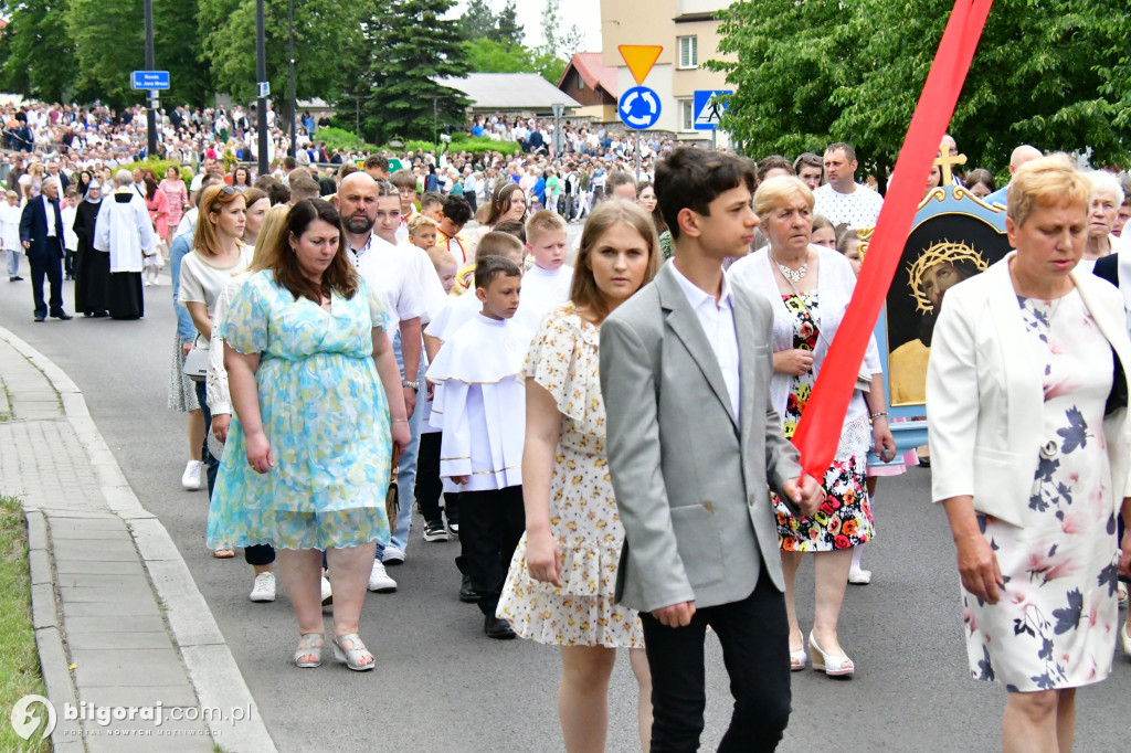 Procesje Bożego Ciała na ulicach Biłgoraja