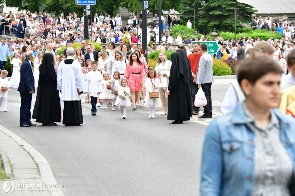 Procesje Bożego Ciała na ulicach Biłgoraja