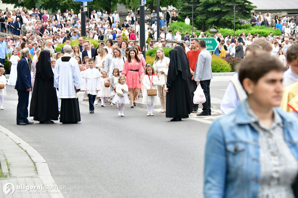 Procesje Bożego Ciała na ulicach Biłgoraja