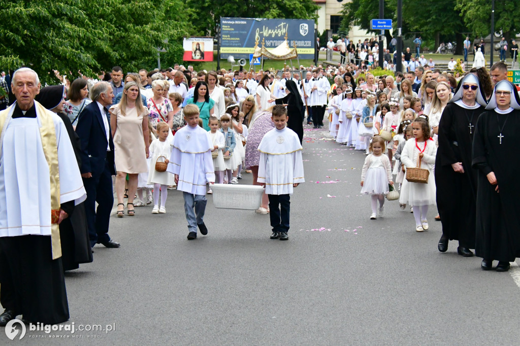 Procesje Bożego Ciała na ulicach Biłgoraja