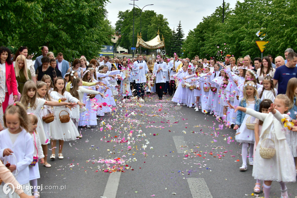 Procesje Bożego Ciała na ulicach Biłgoraja