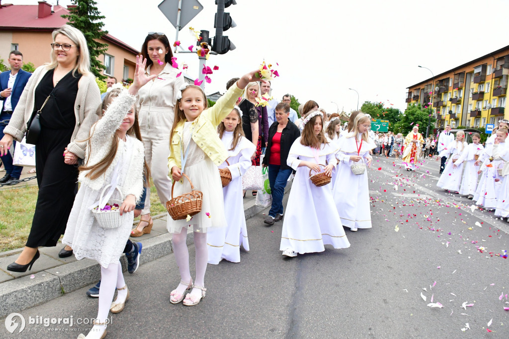 Procesje Bożego Ciała na ulicach Biłgoraja