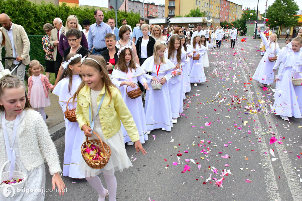 Procesje Bożego Ciała na ulicach Biłgoraja