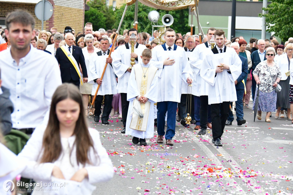 Procesje Bożego Ciała na ulicach Biłgoraja