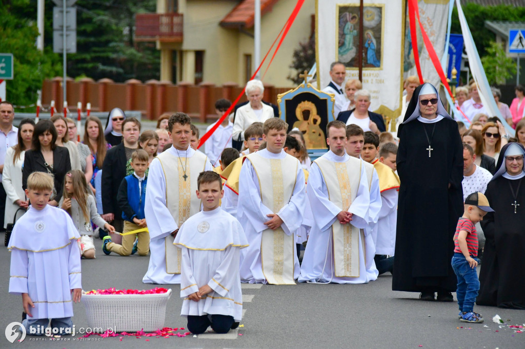 Procesje Bożego Ciała na ulicach Biłgoraja