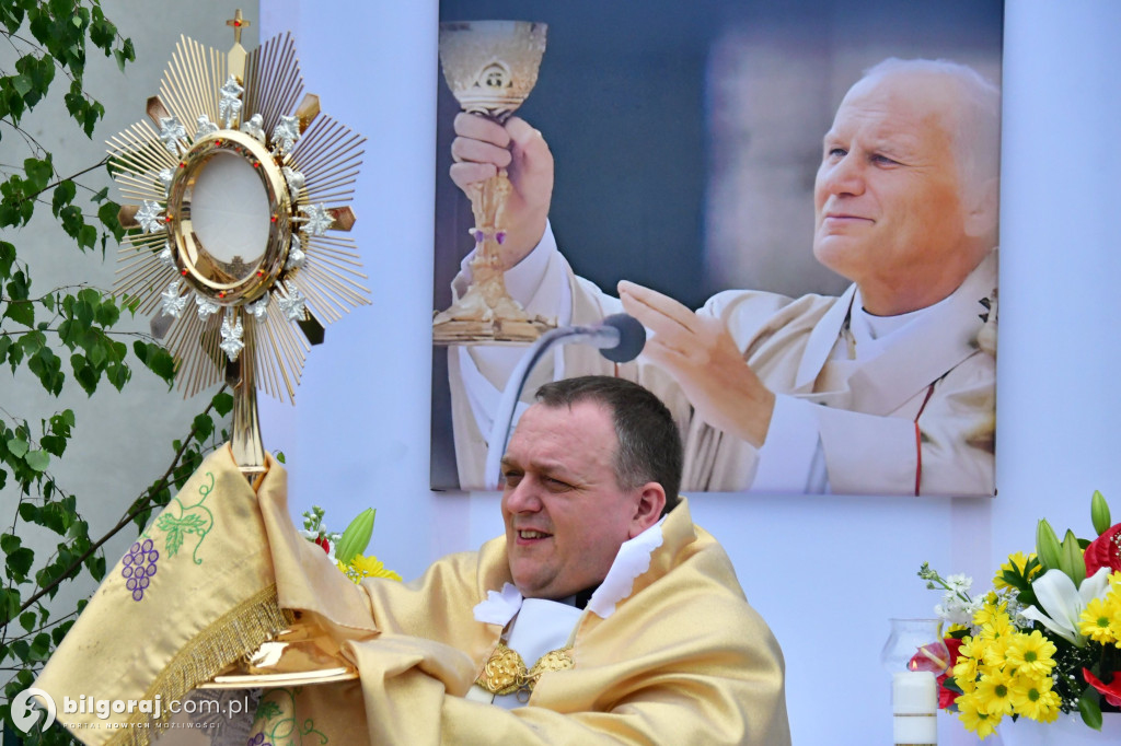 Procesje Bożego Ciała na ulicach Biłgoraja