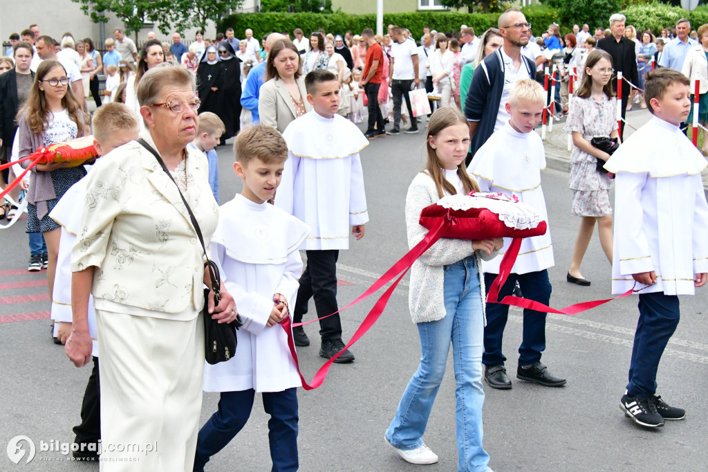 Procesje Bożego Ciała na ulicach Biłgoraja
