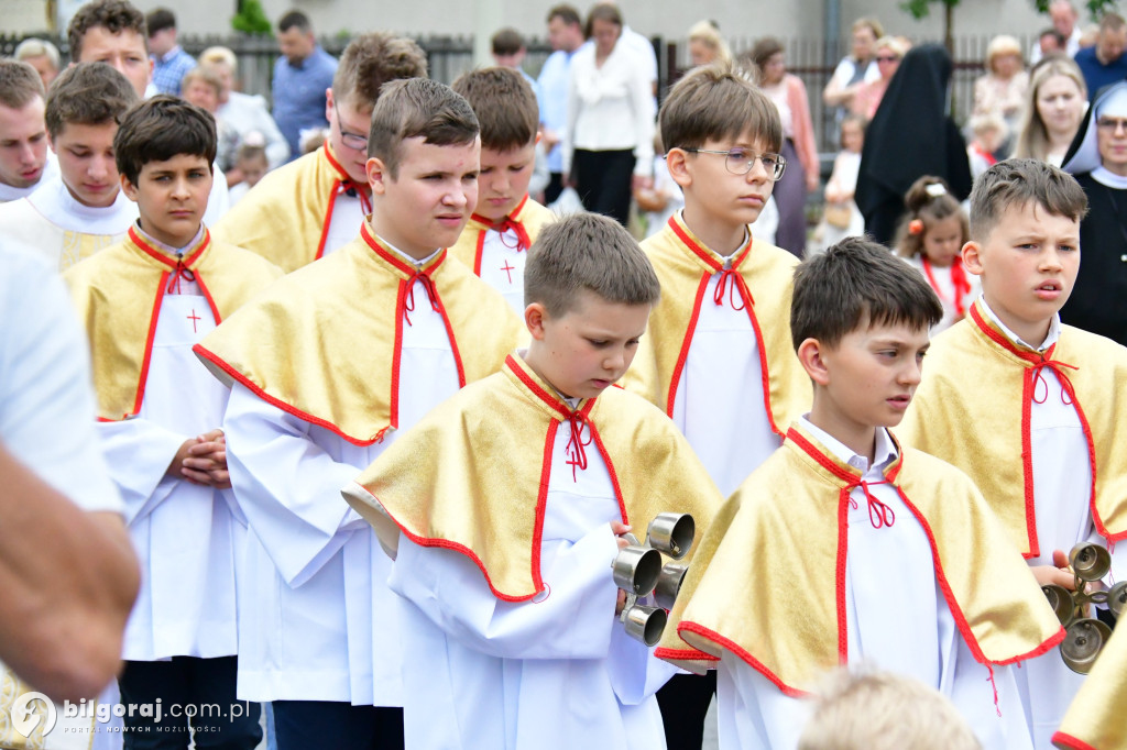 Procesje Bożego Ciała na ulicach Biłgoraja