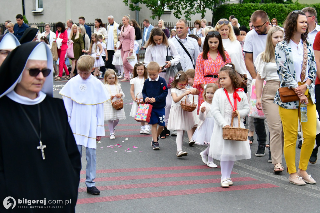 Procesje Bożego Ciała na ulicach Biłgoraja