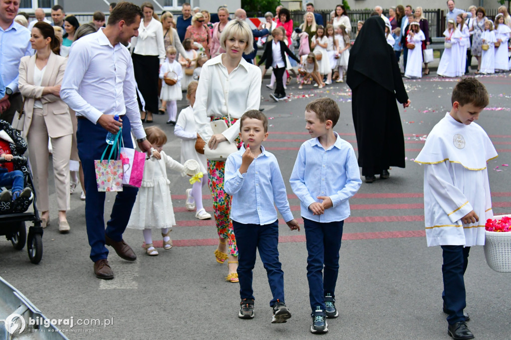Procesje Bożego Ciała na ulicach Biłgoraja