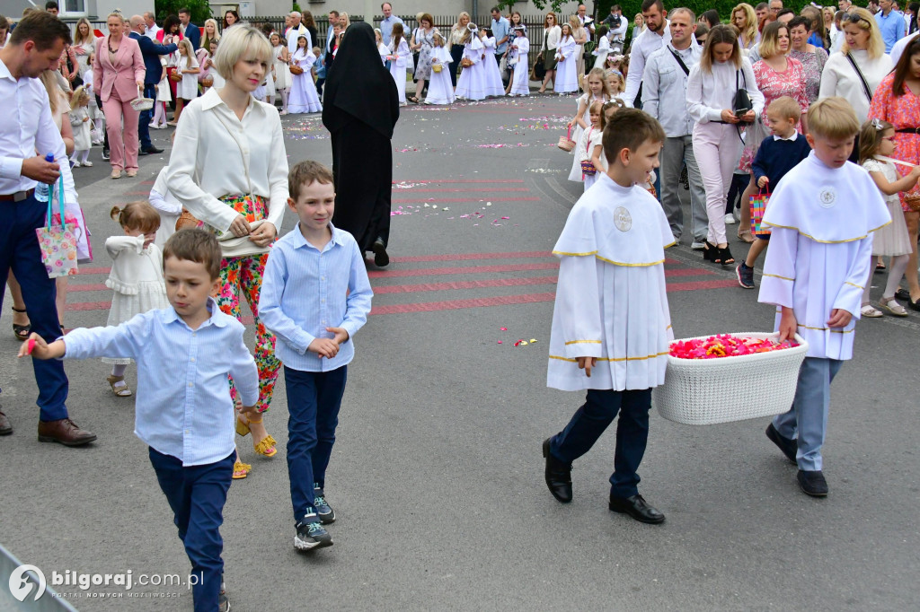 Procesje Bożego Ciała na ulicach Biłgoraja
