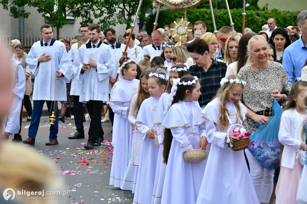 Procesje Bożego Ciała na ulicach Biłgoraja