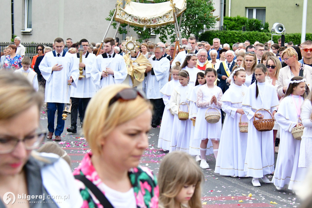 Procesje Bożego Ciała na ulicach Biłgoraja